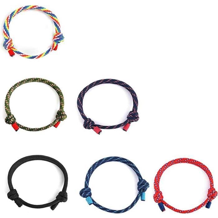 12 Bracelets De Surf Tissés Réglables - Unisexe - Style Boho Plage - Corde Marine Colorée