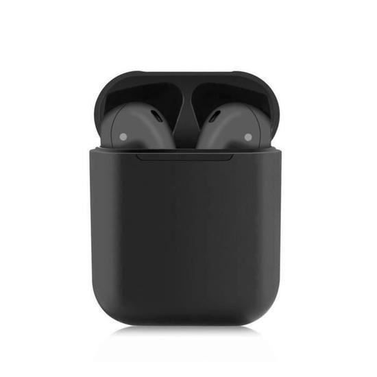 Noir-Eiffel i12 TWS Ecouteur sans fil control tactile Mini 1: 1 Air Bluetooth 5.0 Écouteur Pods Casque