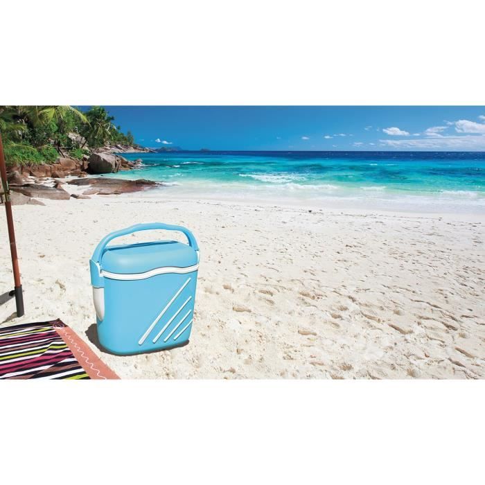 EDA PLASTIQUE Glacière Océanic - Coque isolante 12H - Bleu turquoise - 30 L