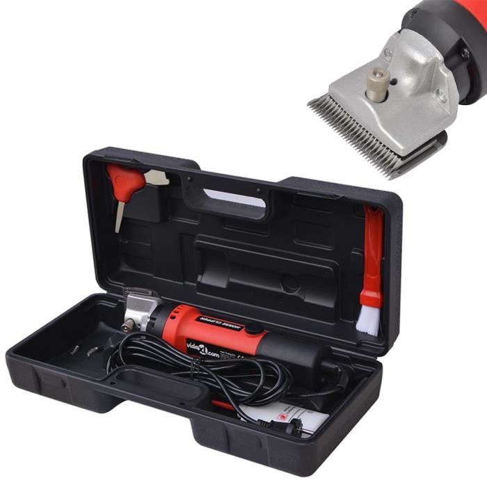 5512Vente® 350 W Ensemble de tondeuse à mouton Vitesse réglab Ensemble de tondeuse à cheval à six pièces 350 W