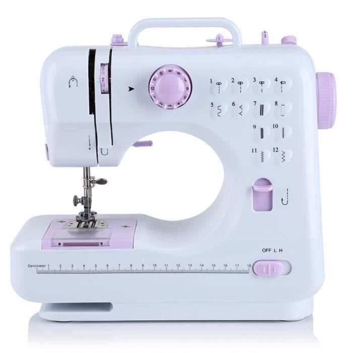 220 V DIY 12 Stitches multifonctions électrique surjet Machine à coudre d'outils ménagers-CY