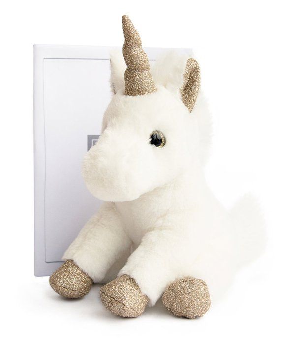 Coffret peluche : Licorne Or 25 cm aille Unique Coloris Unique