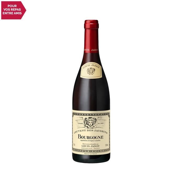 Bourgogne Couvent des Jacobins Rouge 2019 - 75cl - Louis Jadot - Vin AOC Rouge de Bourgogne - Cépage Pinot Noir
