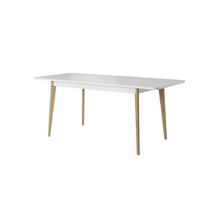 Table NORDY de 140 cm - blanc