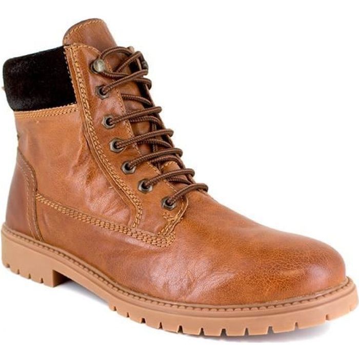 Bottine Homme J.Bradford Cuir Cognac JB-EAST
