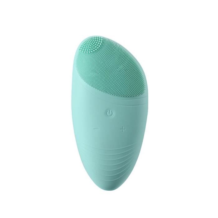 Brosse Nettoyante Visage Electrique Silicone, Brosse de Nettoyage faciale Nettoyante (bleu)