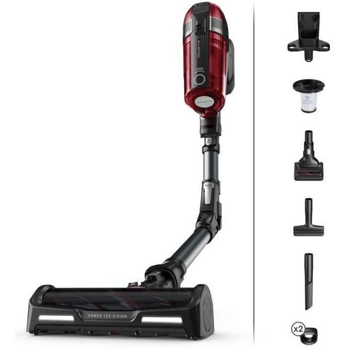 ROWENTA RH98A8WO X-Force Flex 12.60 Kit Animal Aspirateur Balai multifonction, 150 AW, Ultra performant, Autonomie jusqu'à 45 min