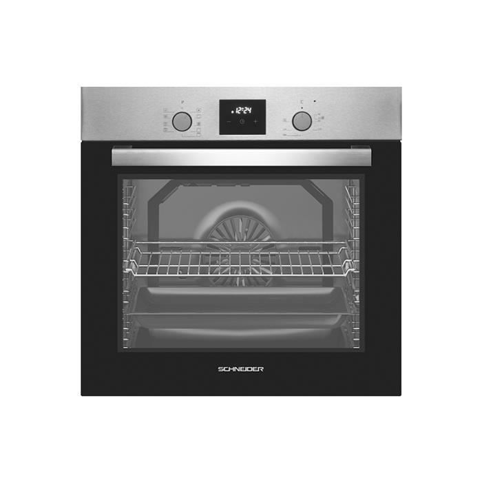 SCHNEIDER - SCOE680CTX - Four encastrable Email - 80 Litres - 6 niveaux - Inox