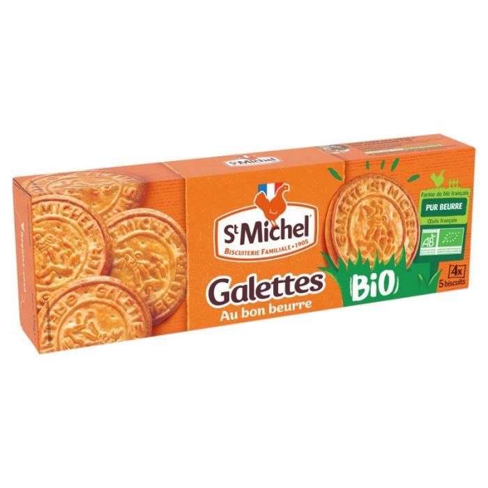 ST MICHEL - Galettes Au Bon Beurre Bio 130G - Lot De 4