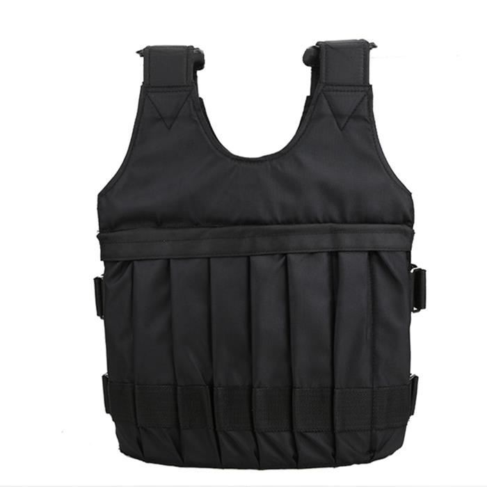 TMISHION Veste lestée Charge maximale réglable 20 kg gilet/veste d'exercice lesté gilet d'entraînement