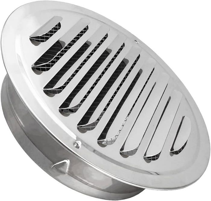 Ventilation Grille, Grille D'aération En Acier Inoxydable, Ronde Grille Ventilation Hotte Grilles De Ventilation Spheriques 160mm 92260621