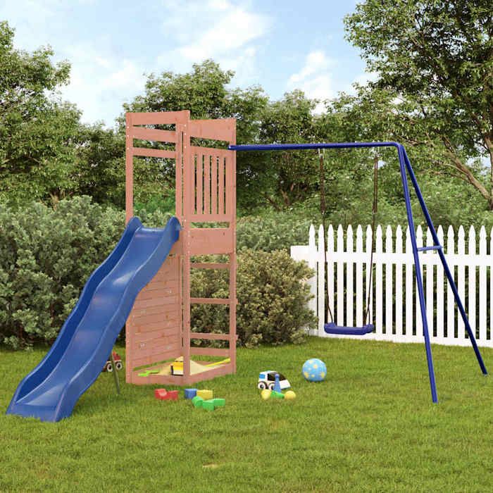 vidaXL Aire de jeux dextérieur bois massif de douglas ensemble de jeu ensemble de jeu en bois ensemble de terrain de jeu 3157004