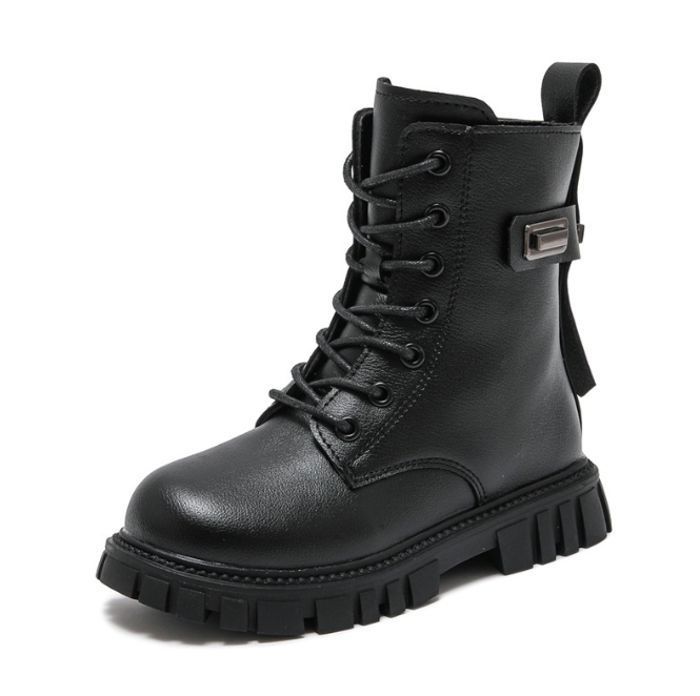 Botte Neige Enfant Neige Chaussures Extérieures Antidérapant Chaude Botte Coton Randonnée avec Doublure Bottines Bottes