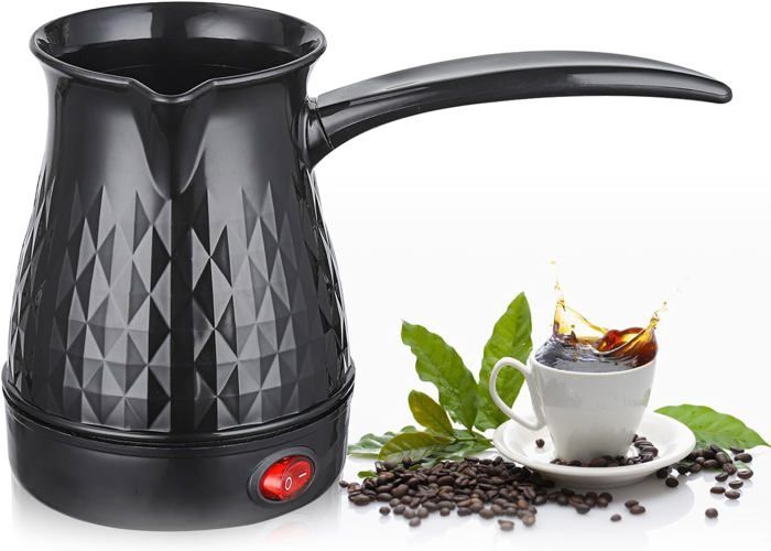 Cafetière turque mini en turc petite taille pour la maison Cafetière arabe greca anti-brûlure Cafetière turque à induction,500 ml - Maison