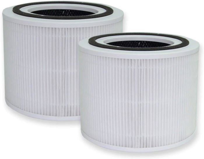 Core 400s Lot de 2 filtres de rechange pour Levoit Core 400s Smart Wifi Air Puri-Fier, Core400s-Rf, True H13 HEPA et charbon actif, LRF-C401S-WUS