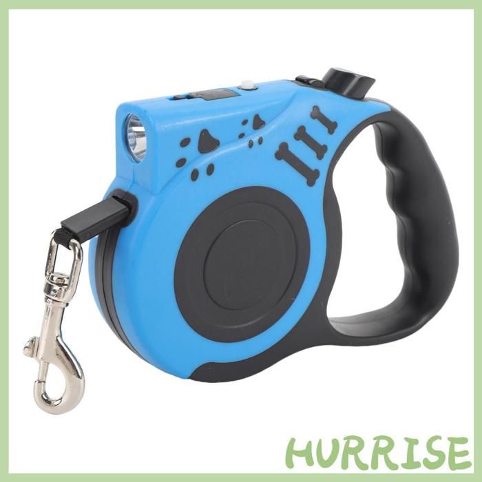 Meilleurs prix pour Laisse rétractable pour chien laisse télescopique automatique pour chien à bande solide de 1640 pieds lumière LED intégrée