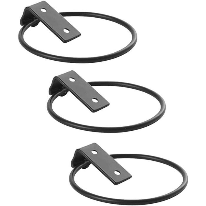Xocome Lot De 3 Supports Muraux En Fer Pour Ballons – Basket, Foot, Volley – Gain De Place, Design Sportif – Vis Incluses