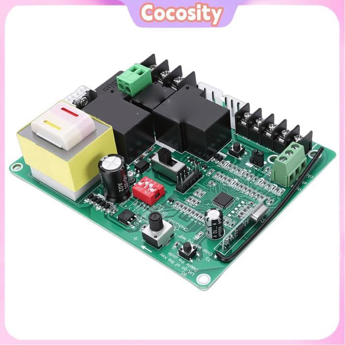 Cocosity Kit Carte Contrôle Portail Coulissant Universel avec Télécommande pour Usine École Résidence