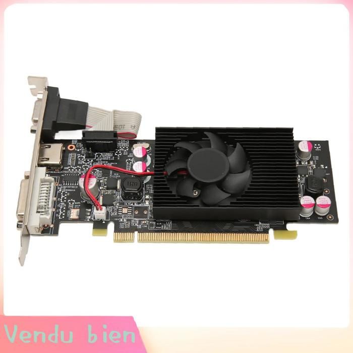 Garosa Carte graphique de bureau 1GB DDR2 64bit Desktop Graphics Card 1GB DDR2 64bit informatique accessoire 1 Go DDR2 64 bits