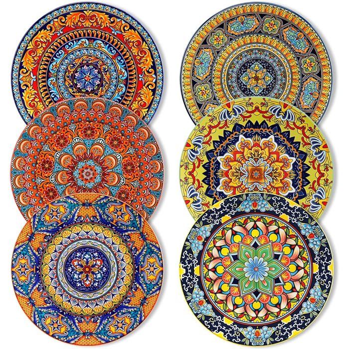 Lot de 6 assiettes plates KRVI Lot de 6 assiettes plates Ø 27 cm Lot  assiettes adaptées au Assiettes Plates(6x)