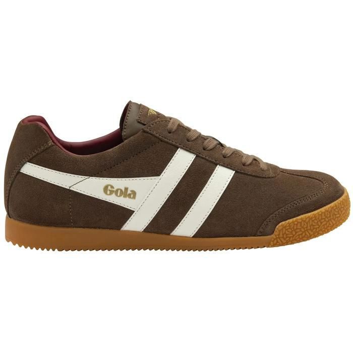 Baskets suède Gola Harrier - otter/off white/deep red Baskets suède Gola Harrier - otter/off white/deep red