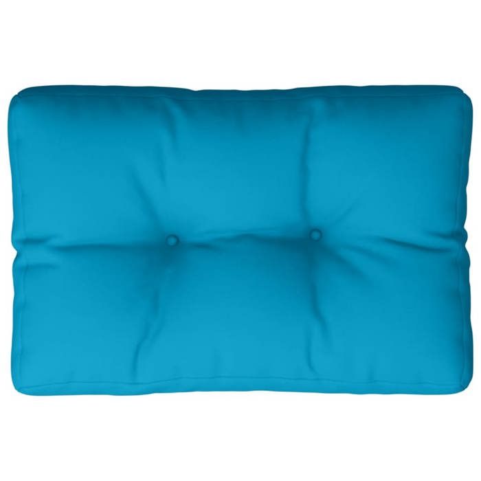 Moderne Coussin de palette bleu clair 60x40x12 cm tissu Décoration de chaises & canapés @EU53644