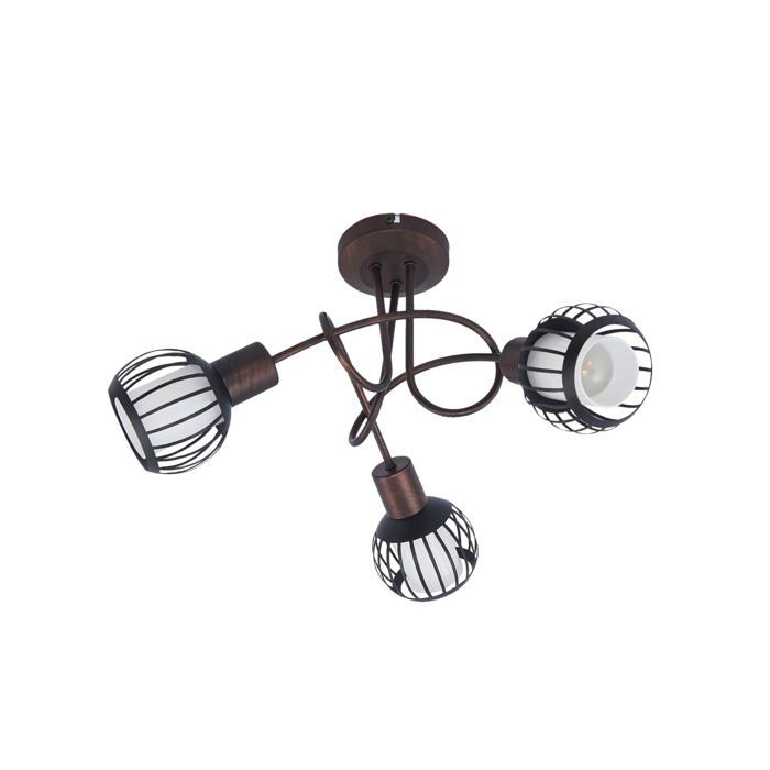 Plafonnier - Lindby - lampe de plafond - - 48 x 48 x 28 5 cm - rouille