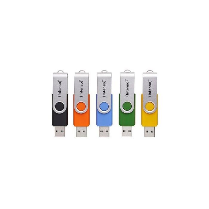 Intenso 5 x Clé USB Office Line USB A 3.2 Gen 1x1 couleurs assorties Neuf - vue 5