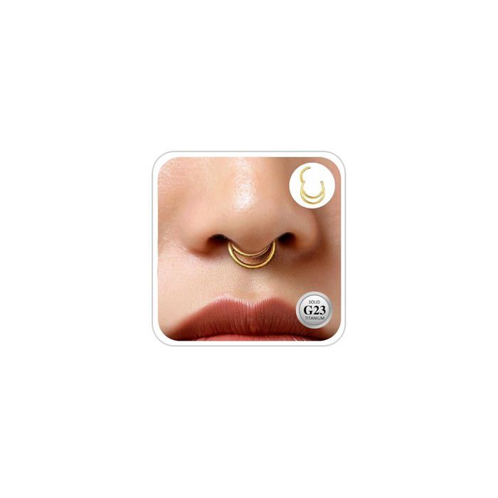Piercing Clicker Titane G23 Hypoallergénique Septum Hélix Tragus Conch ...