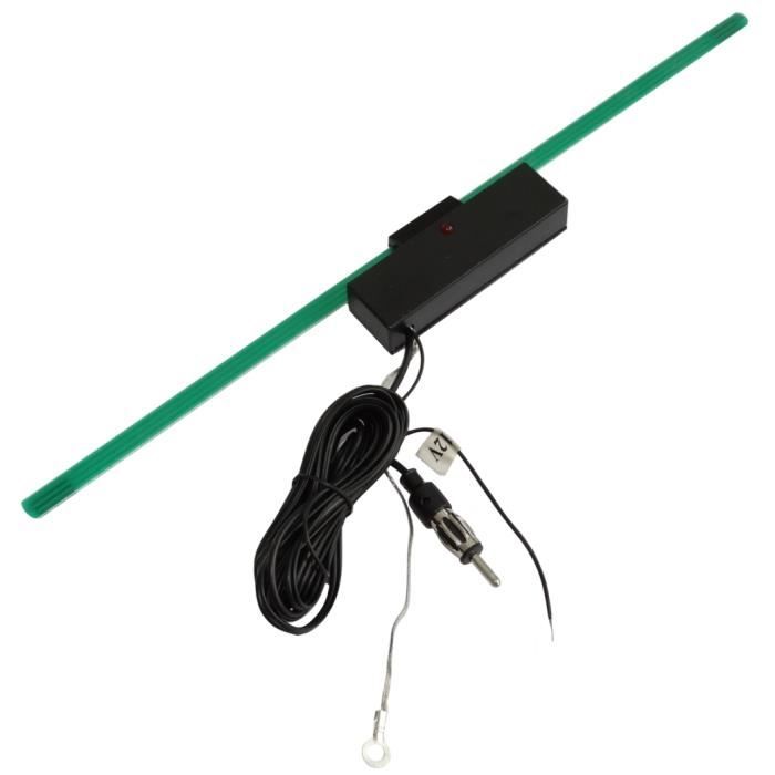 Aerzetix: C16620 Antenne amplifiée intérieure autoadhésive 34cm 2 mètres  pour auto autoradio voiture - Achat / Vente antenne auto-moto Aerzetix:  C16620 Antenne - Cdiscount
