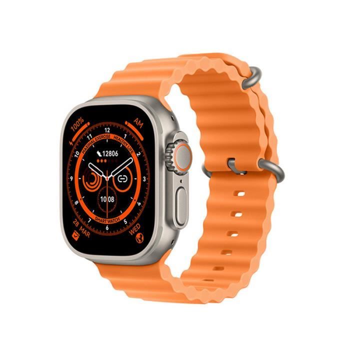 Orange X8 Ultra Smartwatch pour hommes et femmes appel Bluetooth