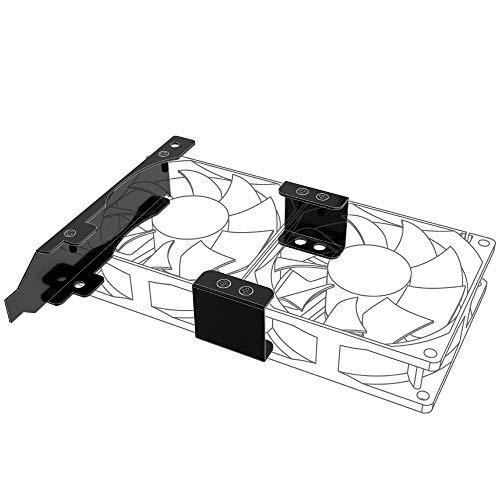 Support de montage PCI – AKASA – Double ventilateur 80/92 mm – Assemblage facile – Robuste – Noir