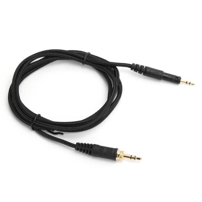 Alomejor 5 mm Tresse de câble audio pour casque Remplacement du cordon