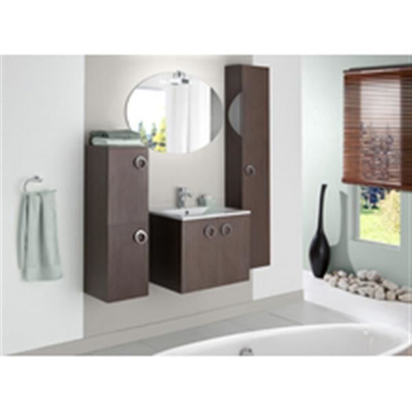 Alterna Meuble Sous Vasque Seducta 60 Cm 2 Portes Frene Clair