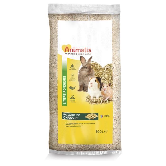 Paillage De Chanvre Pas Cher Animalis Litiere Paillage De Chanvre Pour Rongeur 100l Achat
