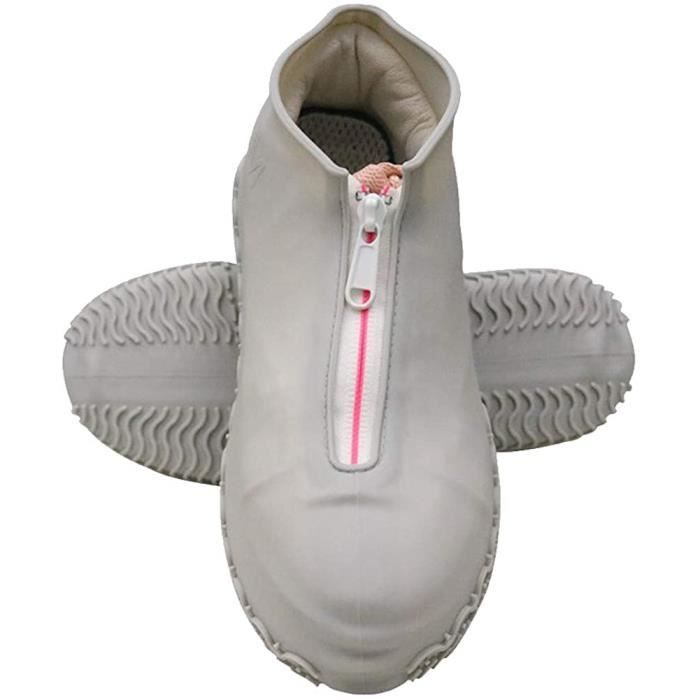 Paire De Couvre-Chaussures Imperméables En Silicone Réutilisables - Antidérapants - Taille S/M/L - Pour Pluie Et Activités Extérieures