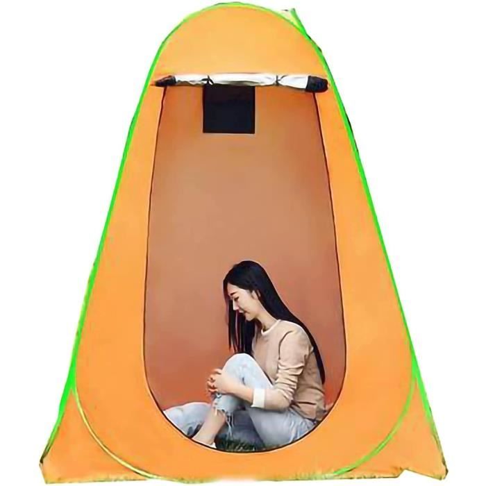 Kit Douche Camping Portable Avec Tente Pop-up Et Lumières LED - Rechargeable, Transportable