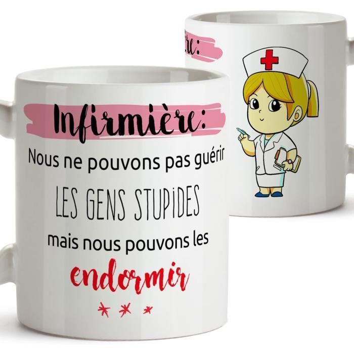Mug pour infirmière - Idée cadeau pratique et originale