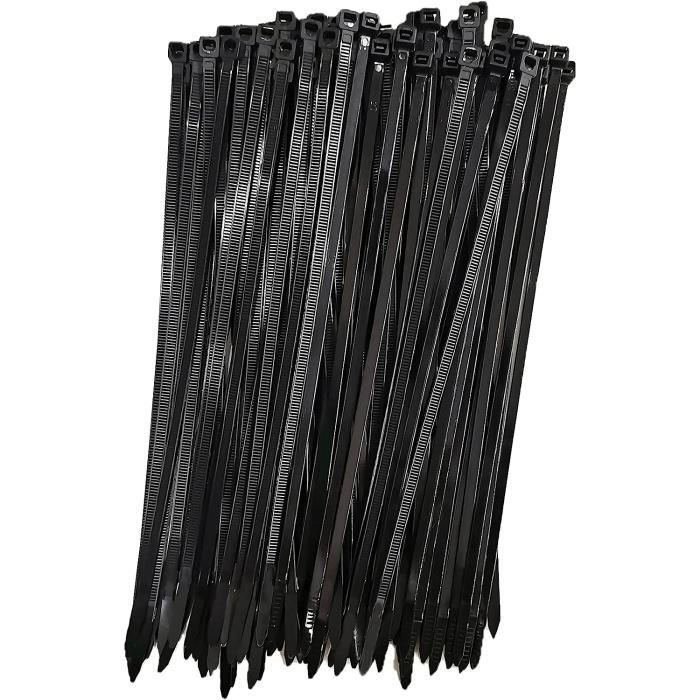 DealKits Sangles de Câble Réglables de 10m x 2cm Avec 30 Boucles, Noir Attache Câble, Cable Bande, Sangle Réutilisable Câble Management Facile, pour Ranger et Organiser Câbles,pour la Maison,le Bureau