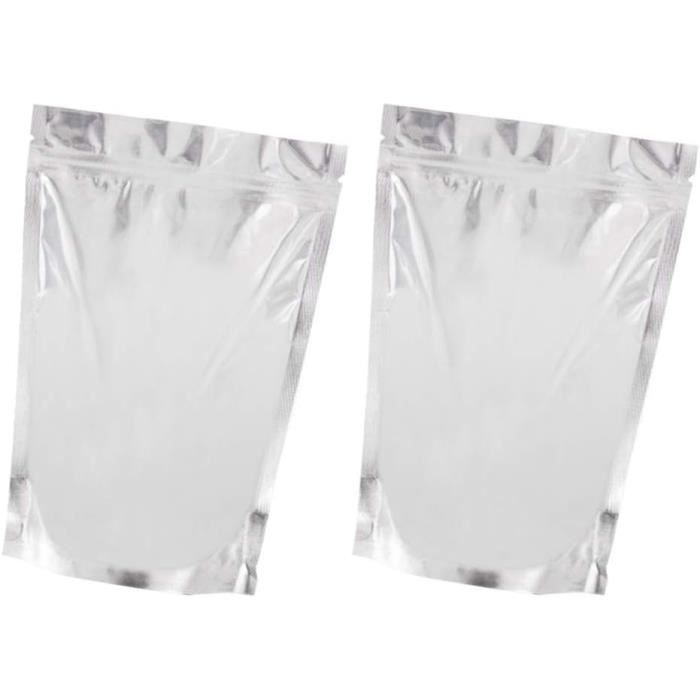 Lot De 100 Sachets Refermables En Mylar Transparent Avec Fermeture ...