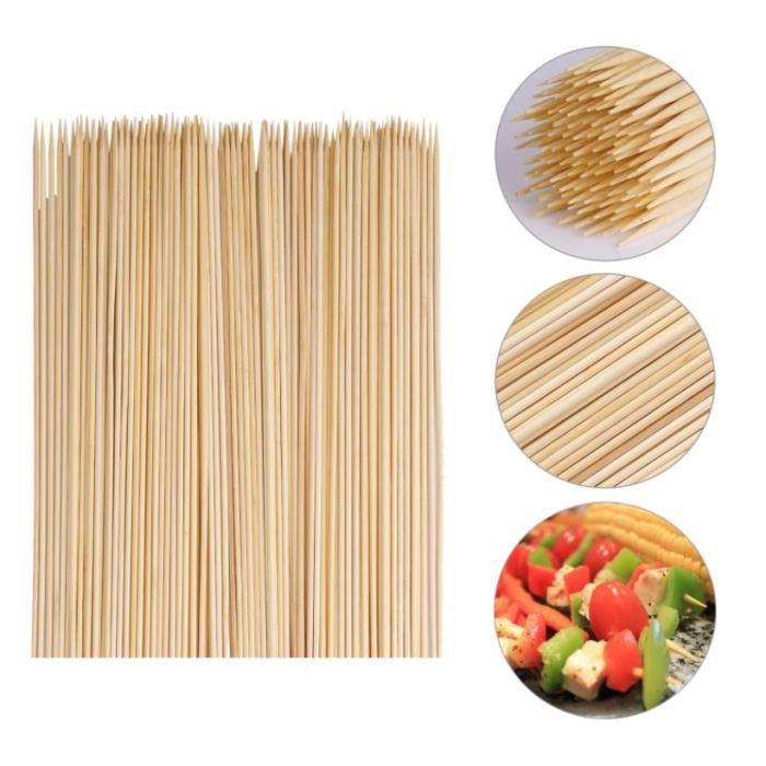 Pic brochette en bois - Non spécifié - 200 pièces - Sûr et sain - Facile à utiliser - Biodégradable