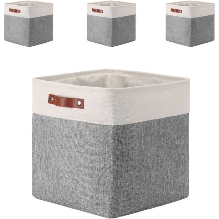 Cube Boîtes De Rangement, 4 Paniers De Rangement En Tissu, 33 X 38 X 33