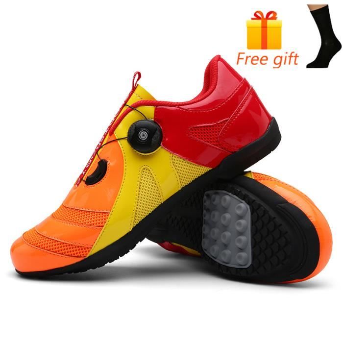 Chaussures De Cyclisme VTT Homme - Semelle Autobloquante 3 Points, Taille 47 - Neuf Avec Défauts Mineurs Possibles
