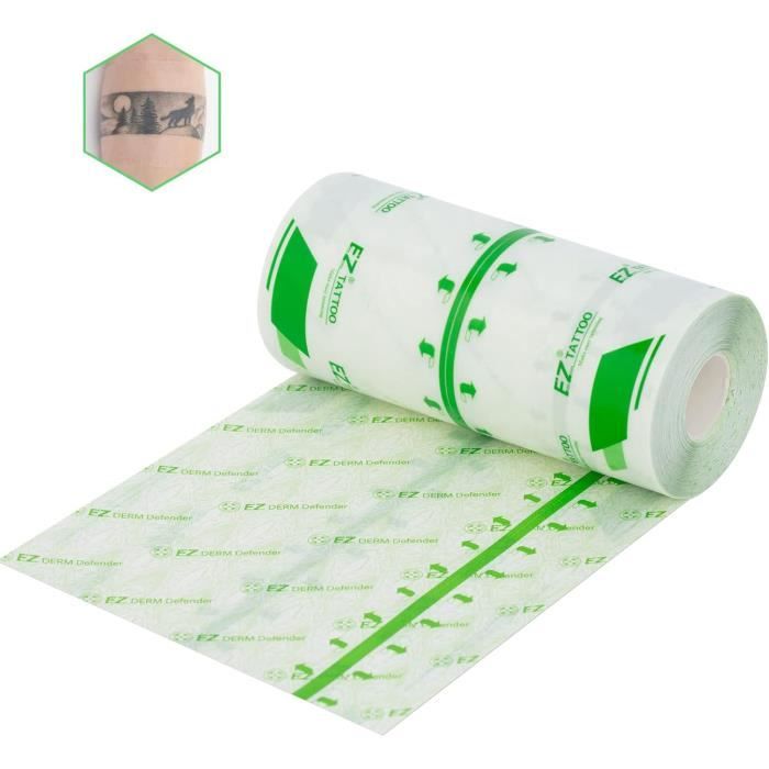 TATTOO Pansement Tatouage Rouleau (15cm X 10m) Derm Defender Film Transparent Pansement