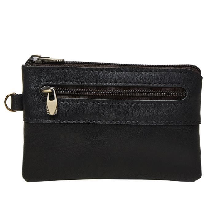 Noir TK pour Poches Pantalon ou Veste//Porte-cl/és TK1979 Cuir v/éritable Porte-Monnaie Homme
