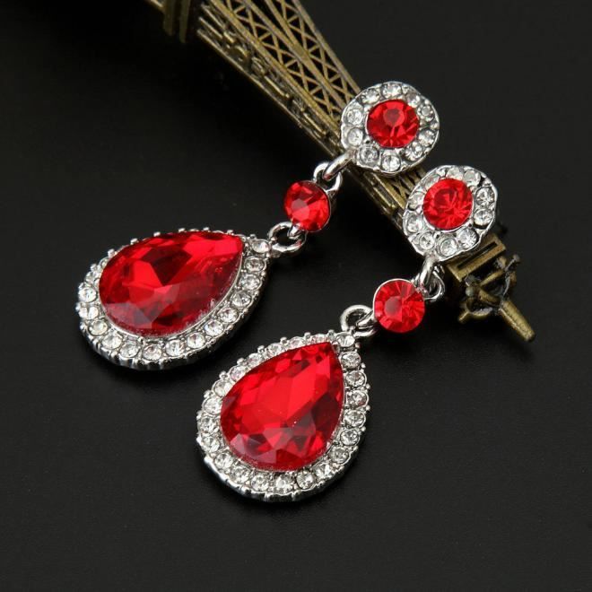 Bijoux De Mariage Strass Style Boucles D Oreilles Pour Les Femmes