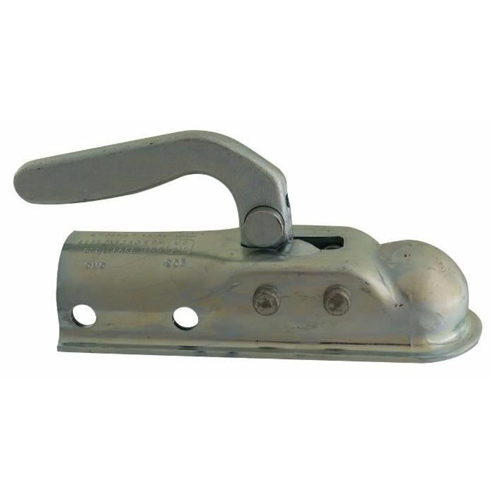 Tête D'attelage Remorque Freinée Pour Boule 50mm - Capacité 3000kg - Timon Rond 45/50mm
