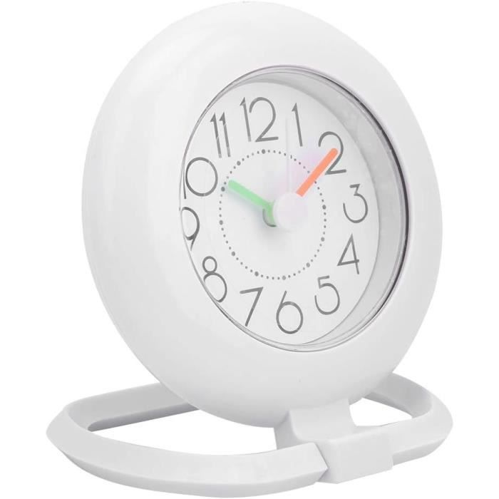 Réveil Numérique Étanche Pour Salle De Bain - Horloge Murale Avec Crochet Serviette - Pour Chambre, Cuisine