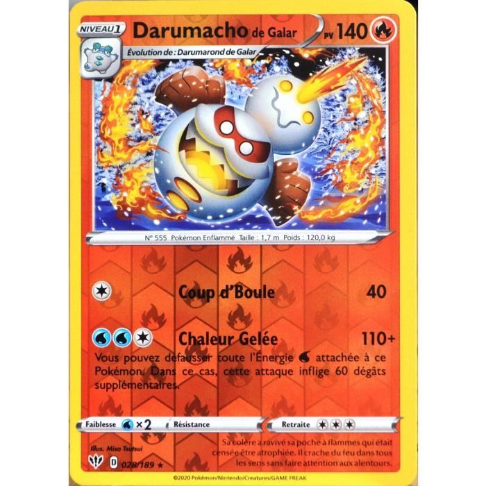 Carte Pokemon 28 1 Darumacho De Galar Reverse Eb03 Epee Et Bouclier Tenebres Embrasees Neuf Fr Cdiscount Jeux Jouets Carte Pokemon 28 1 Darumacho De Galar Reverse Eb03 Epee Et Bouclier Tenebres Embrasees Neuf Fr Cdiscount Jeux Jouets
