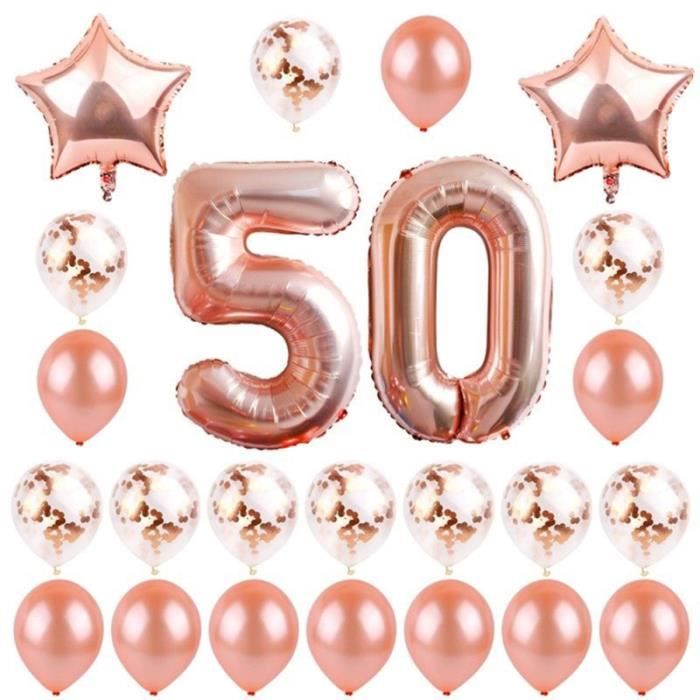 24 Pcs 50 Ans Joyeux Anniversaire Ballons Decoration Set Latex Naturel En Aluminium Film Ballon Decoratif Pompe Pour Ballon Cdiscount Maison 24 Pcs 50 Ans Joyeux Anniversaire Ballons Decoration Set Latex Naturel En Aluminium Film Ballon Decoratif Pompe Pour Ballon Cdiscount Maison